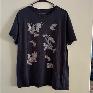 Nickelodeon Black Graphic T-Shirt Rocko’s Modern Life 90s Cartoons Men’s Size XL